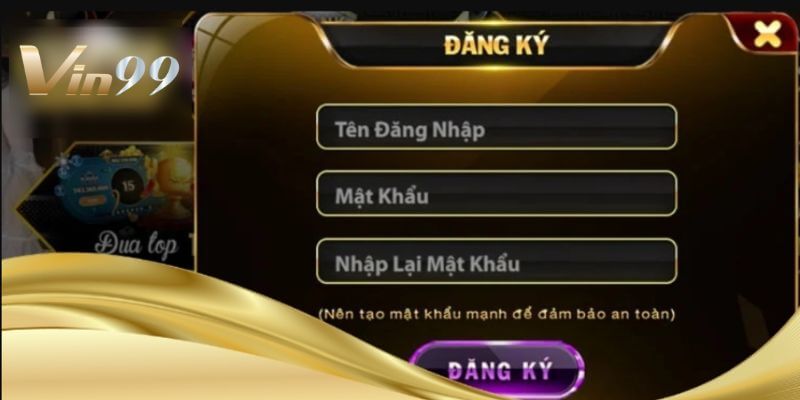 Các thao tác tạo ID cược tại VIN99 được thực hiện hoàn toàn miễn phí.